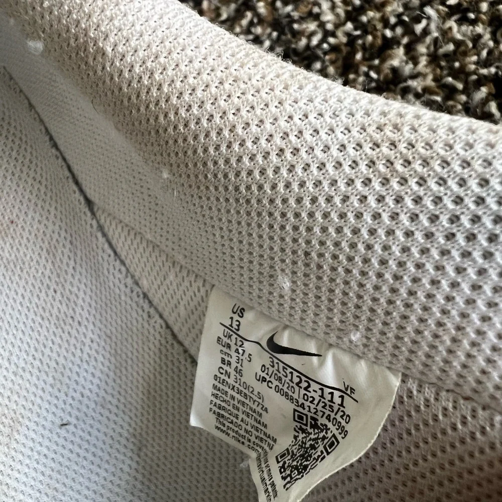 Nike White Athletic Shoes for Men